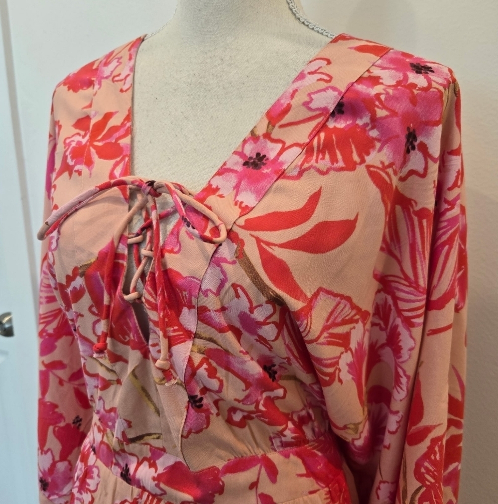 Onshore One Size Floral Print Dress Swim Cover Up. New. - Picture 2 of 8